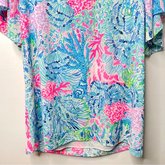 Lilly Pulitzer Delancey Dress Sink or Swim Flutter Butterfly Small - Picture 9 of 16
